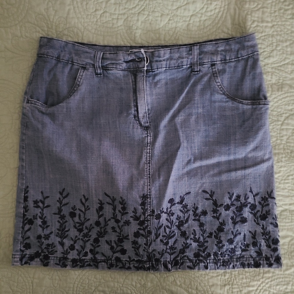 Denim Skort